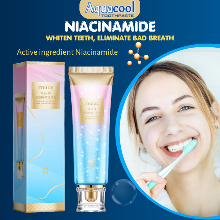 Aquacool Toothpaste Niacinamide Toothpaste Whitening Teeth Plaque