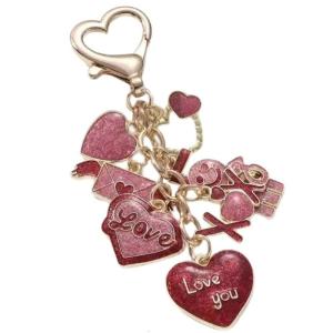 Heart Sequined Keychain With Butterfly Tassels For Fashionable Bag Charm Accessory Lightweight And Practical Bag Pendant