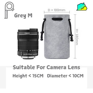 XYBS-H006 Camera Bag Waterproof Lens Drawstring Pouch Protect Case for DSLR Nikon Canon Sony Camera
