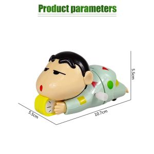Crayon Shin Chan Clockwork Toy Anime Cute Trendy Boys Clockwork Doll Desktop Decoration Tender Friends Birthday Gift
