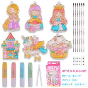 จี้คริสตัล รูปกราฟฟิติ แฮนด์เมด DIY ของเล่นเสริมการเรียนรู้ สําหรับเด็ก แฮนด์เมด หนังสือทํามือ diy สําหรับเด็ก ชุดระบายสีเด็ก ชุดระบายสีน้ําผู้ใหญ่ สมุดวาดภาพ