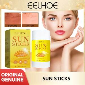 Eelhoe Sunscreen Cream Spf 50 Sunblock Uv Protection Clear Sun Stick Oil Control Water Resistant Refreshing Moisture Whitening Sun Cream Stick Solar Blocker Uv Protector Waterproof Refreshing Oil-Control Moisturizing Facial Body Sunscreen Stick