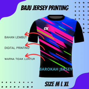 Barokah Jersey Setelan Baju & Celana Futsal Kaos Futstal Jersey Printing Jersey Futsal SepakBola Dewasa Tr 45