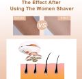 Electric Lady Shaver, Women Razor Painless Bikini Razor, Waterproof Female Shaver with Cleansing Brush, Rechargeable and Cordless Trimmer Hair Removal for Legs Face Body Lips. 