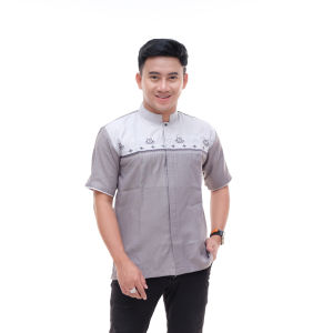 Baju Koko bordir lengan pendek bahan katun new series