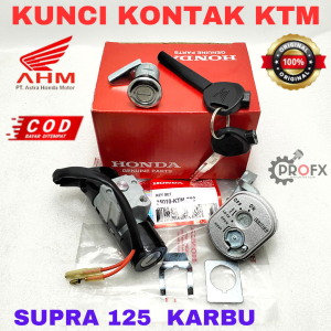 KUNCI KONTAK SET + JOK SUPRA 125 KARBU HONDA KTM KUALITAS ASLI AHM GEEMBOK MOTOR KONCI
