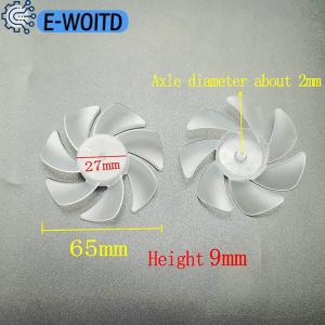 E-WOITD 1 Pc 7 Blades Plastic Fan Blade Outside Diameter 35mm 42mm 50mm 65mm Plastic Cooling Fan Blade For Hair Dryer