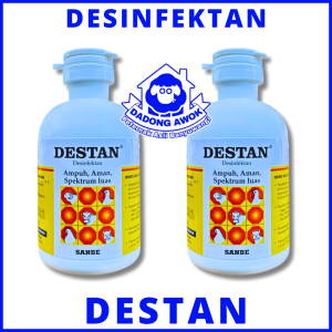 DESTAN 100ml Desinfektan anti virus Bakteri steril kandang tempat pakan minum peternak ayam kambing