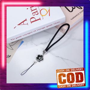 AI-C1308 Tali Lanyard Hp Pendek Aesthetic Universal / Gantungan Hp Tali Anyaman Motif Bunga