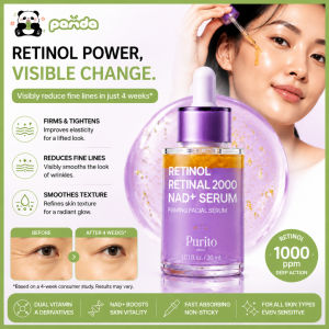 [SG STOCK]Purito Seoul Retinol Retinal 2000 NAD+ Serum - 30ml Firms reduces wrinkles and diminishes fine lines