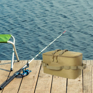 [UEB Mall] Pouch Picnic Bag Large Capacity Pouch Storage Bag 600D Oxford for Hiking Camping