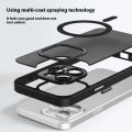 Luxury shockproof armor magnetic case for iPhone 15 Pro Max 14 plus 13 12 11 MagSafe wireless charging clear matte case. 