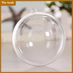 [The Gesh] Transparent Open Plastic Christmas Decor Ball Bauble Ornament Gift Present Box