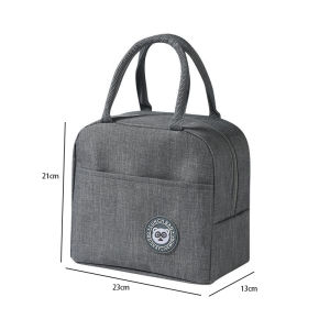 【SG STOCK】Aluminum Foil Bag Lunch Bag Portable Waterproof Oilproof Thermal Storage Bag Large Capacity Thicken Zipper Handbag