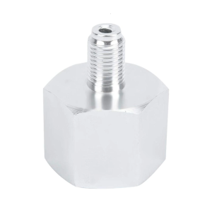 Stainless Steels 1/2inch To 3/8-24UNF CO2 Valves Adapter For Sodas Makers Sodas Cylinder Bottle Refill Adapter