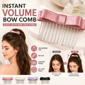 Satin Bow Hair Comb Elegant Bridal Hair Accessories Silky Satin Finish Chic Bow Design Wedding Party Women Hair Clip
