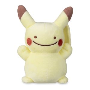 Pokémon Center Ditto As Pikachu Plush Toy Soft Stuffed Doll Original Collectible (7 inches)