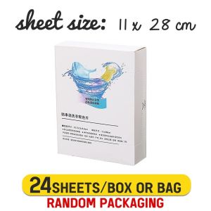24pcs Color Absorption Sheet Washing Machine Laundry Cloth Anti Dyeing Clothes Laundry Papers Color Absorber