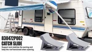830472P002 RV Awning Arm Slider Catch Kit    Compatible with Dometic 8500 Awning Compatible with A&E 9000