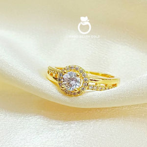 แหวน 0384 ฟรีไซส์ หนัก 1 สลึง มินิมอล งานเกาหลี ไมครอน ชุบทอง หุ้มทอง แฟชั่น ทองสวย ใส่ออกงาน