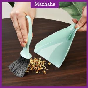 Mazhaha Mini Broom Dustpan Set Desktop Clean Brushes Table Keyboard Drawer Corner Clean Tool Household Cleaning Tools Small Gap Brush