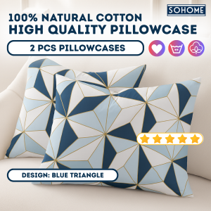 [2pcs Pillow Case Cover] SOHOME Pillowcase 18x28 inches Premium Korean Cotton Blend | FOLD SECURE NO ZIPPER | BEST-SELLING DESIGNS