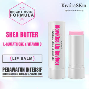 KiyoraSKin GlowKiss Lip Reviver Bright Transferproof Balm Nutrisi Pelembab Pencerah Bibir Anti UV