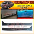 PERODUA BEZZA 2016-2019 DRIVE 68 STYLE FULLSET BODYKIT (68,D68) SKIRT LIP FOR BEZZA FRONT SKIRT SIDE SKIRT REAR SKIRT. 