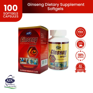 【FDA Approved】ATC Ginseng 800mg x 30s Softgel Healthcare Food Supplement For Adult Original Official Shipment Boost Energy Enhance Improve Cognitive Function physical strength Endurance Reduce stress Enhance immunity Provides Antioxidant