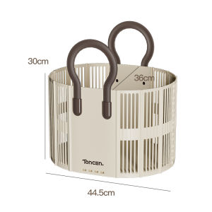 Vision Folding Laundry Basket Foldable Laundry Hamper Portable Clothes Basket with Handle Bathroom Sundries Storage Basket Dirty Clothes Storage Rack