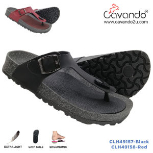 Cavando Sandal Wanita CLH49157/CLH49158 Warna Hitam/Merah Selipar - Womens Sandal Black/Red Slipper