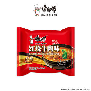 Lốc 5 gói mì ăn liền KANG SHI FU vị bò hầm Nước dùng đậm đà thơm ngon hấp dẫn 106g/gói