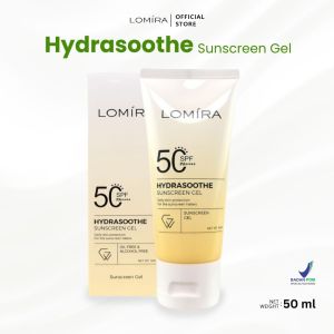 Lomira Hydrasoothe Sunscren Gel 50 ML Krim Kulit Sunblock Melindungi Kulit dari Sinar Matahari LOM-50-SPF-PA