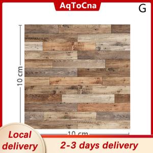 [COD] AqToCna Ship within 24 hours 1Pc 1:12 Dollhouse Miniature Grain Floor Wallpaper Tiles Sticker Bathroom Living Room Decor Toy Doll House Accessories