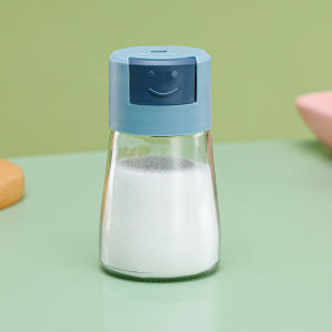 Condiment Glass Bottle Fix Press 0.5G Jar Kitchenware Seasoning Bottle Salt Pepper Sugar Cooking Container Glass