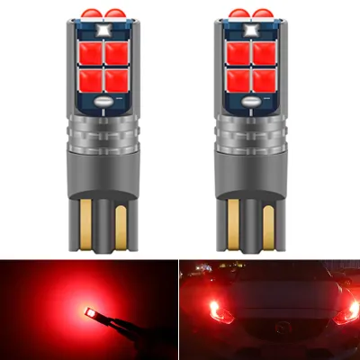 T10 ไฟหรี่ชิปนูน10SMD( 1คู่ )รุ่นสว่างX5 สว่างตาแตกมีให้เลือก7สี รถยนต์ มอไซค์ บรรทุกใส่ได้ 12V24V สากล