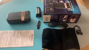 Maquina de barbear Barbeador elétrico sem fio recarregável Kemei Classic Shaver Km 2024 - Bivolt