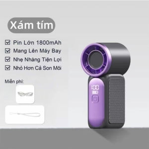 Quạt Mini Cầm TayPin 3000mAh 100 Cấp Độ Giólàm mát nhanhquạt tích điện Mini Thiết Kế Đẹp Tiện Dụng