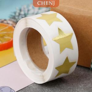 [COD] CHENJ 500ป้ายสติกเกอร์ Star shape of Sticker Seal labels for Package