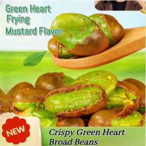 Quality foods Silkworm Bean Snacks Silkworm Bean Snacks Business Attroval Green Main Tone Pure Natural Health Drinking dishes Crispy Silkworm Bean Fried Snacks Fresh