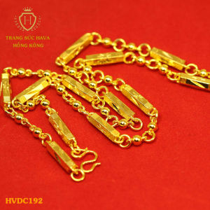 Dây Chuyền Nam Ống Trúc Dáng Xích (Dày 5mm - Dài 50cm) Vòng Cổ Nam Thời Trang - Trang Sức Hava Hong Kong