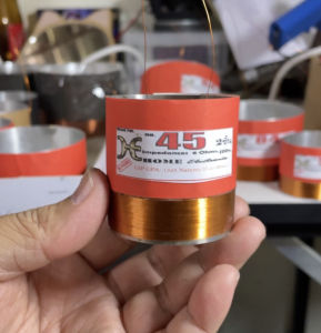 ว้อยลำโพงมีเนียม ว้อยลำโพง 45 มิล ว้อยลำโพงเบอร์ 45mm. 8 โอห์ม 400วัตต์ ว้อยลำโพงรุ่น GIP GPA- 1245 Nanova-D-45 Mv451 ว้อยลำโพงขนาด 45mm. กาวซ่อมลำโพง มีตัวเลือก
