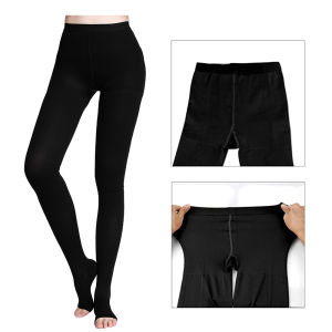 15-21mmHg 1 Piece Compression Pantyhose Women Opaque Tight Stocking Graduated Support Hose for Vericose Veins Edema