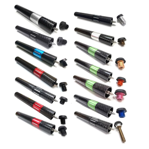 Billiard Pool Cue Extender Carbon Fiber Cue Butt End Extension Cue Extension Billiard Light Weight Cue Extension Stick
