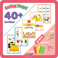 40 Hal Worksheet Anak 2 3 4 5 6 Tahun Aktivitas Menggunting Dan Menempel TK PAUD PRESCHOOL. 