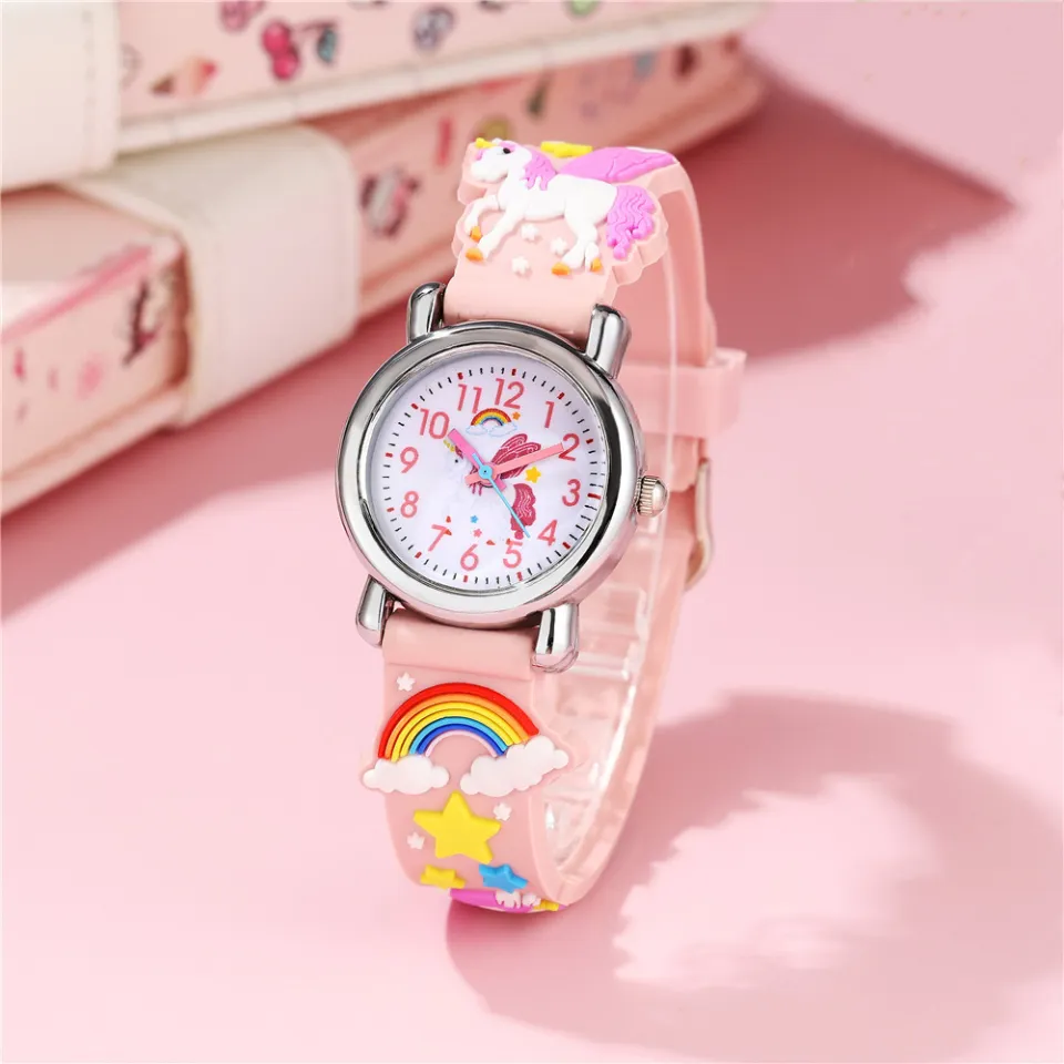 Kids Watch 3D Cartoon Cute Unicorn Waterproof Watches for Girls
