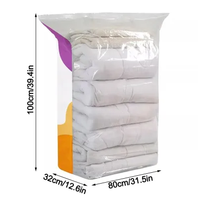 JURHOMIE No Pump Vacuum Storage Bags Dust-proof Large Capacity Seal Compression Bag Portable Press Seal Clothing Seal Bag Travel Accessories