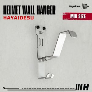 Hayaidesu Helmet Wall Hanger Plat Gantungan Helm Dinding