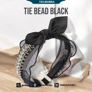 [VELMORRA] Headband Meccy Bando Korea Kristal Mewah Simpul Bendo Pesta Blink