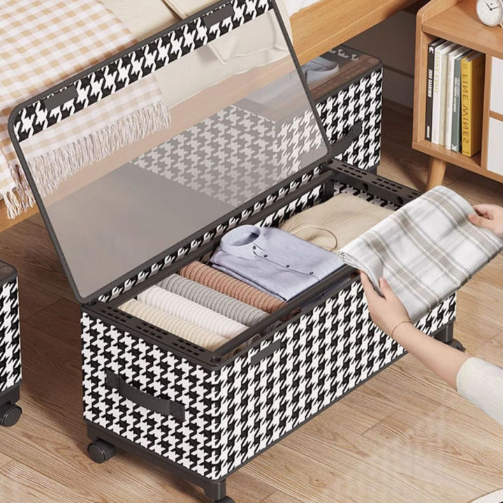 Fsh chống ẩm dưới gầm giường hộp lưu trữ nắp trong suốt Thùng Lưu Trữ ...